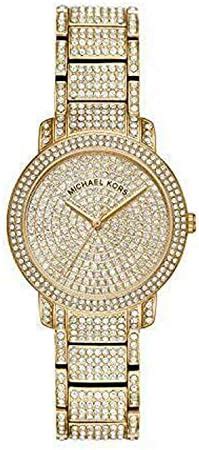 michael kors women's gold tone pave glitz watch mk6458|Women’s Gold.